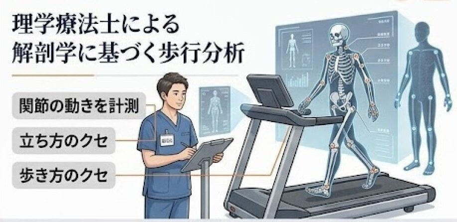 解剖学に基づく歩行分析