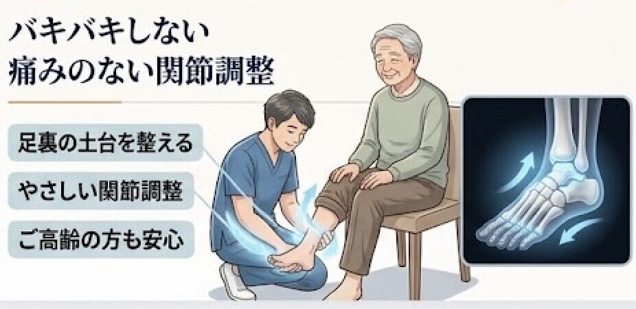 痛みのない関節調整