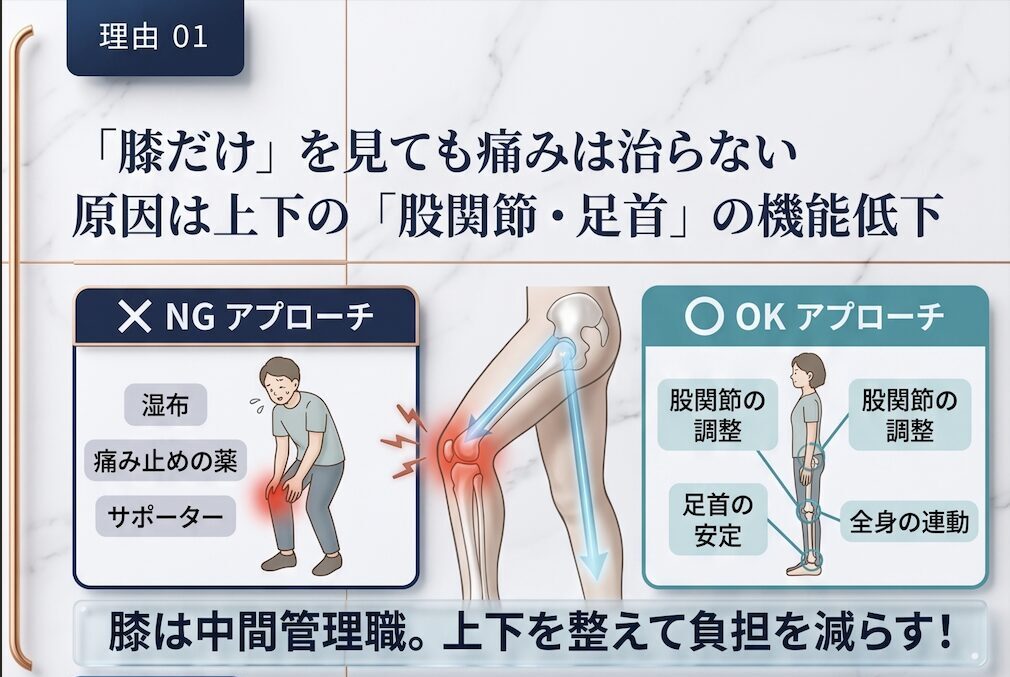 膝と足のバランスの関係