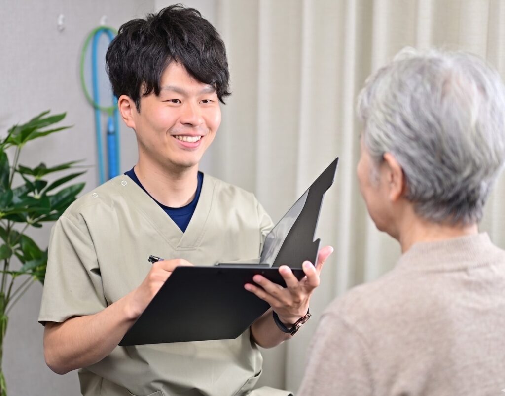関目高殿の整体院 友 理学療法士による問診・カウンセリング